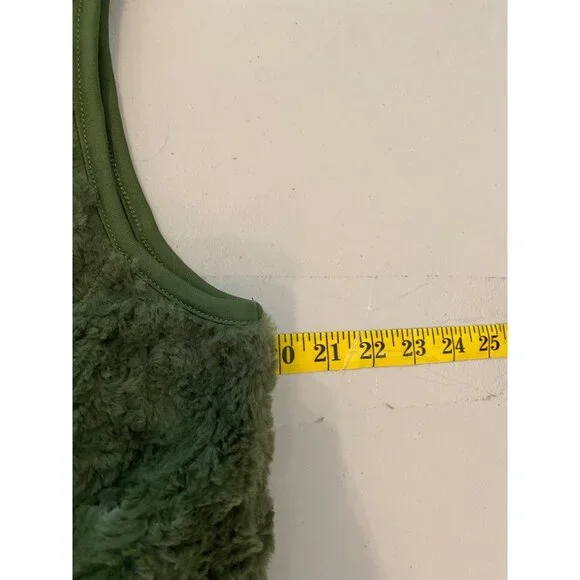 Alps Green Fleece Vest w/ Pockets Full Zip Medium - Picture 8 of 8